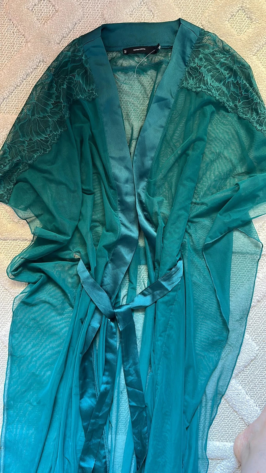 Bata muy elegante color verde talla M – Women'secret – taille M / 38 / 10 3