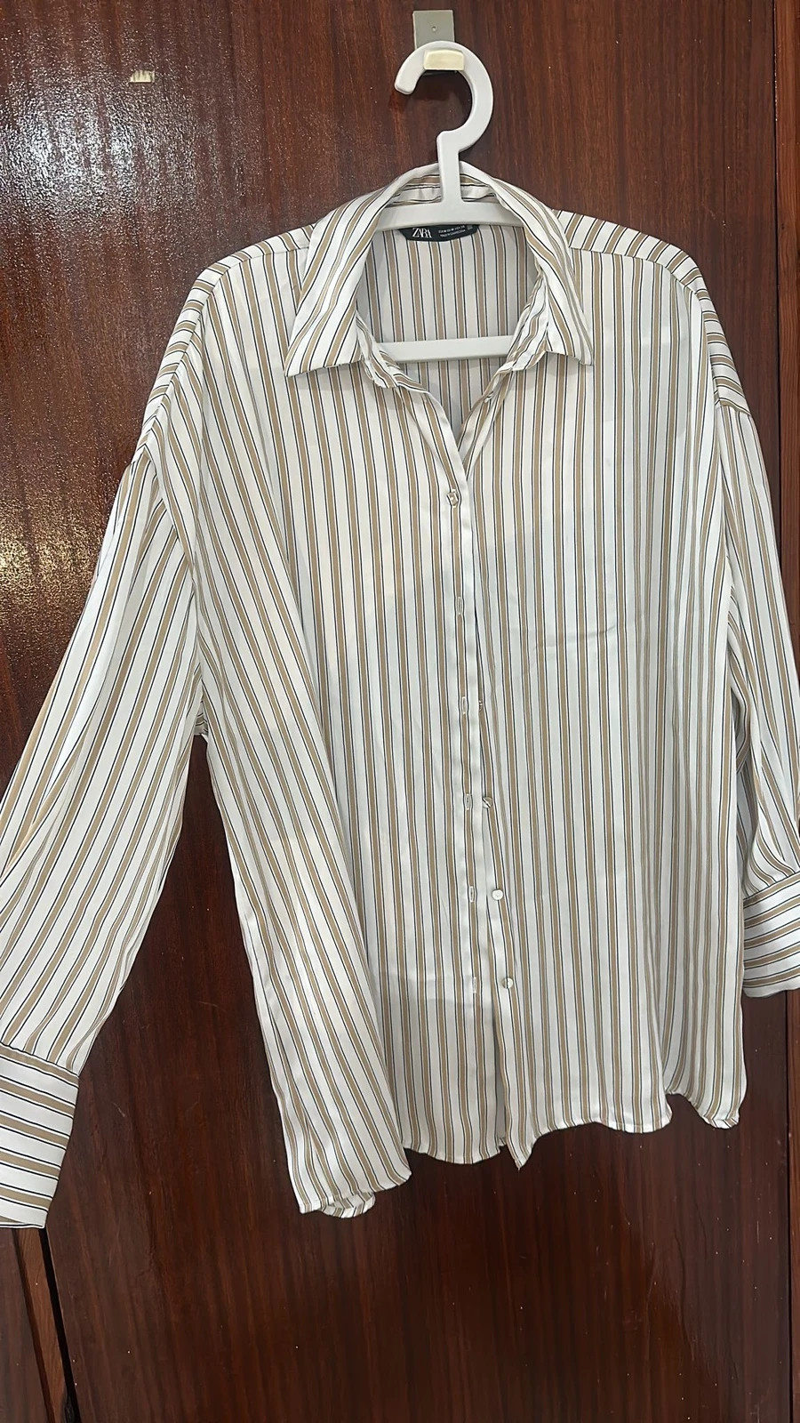 Camisa Zara talla M o era ice color crema y beige – Zara – taille M / 38 / 10 3