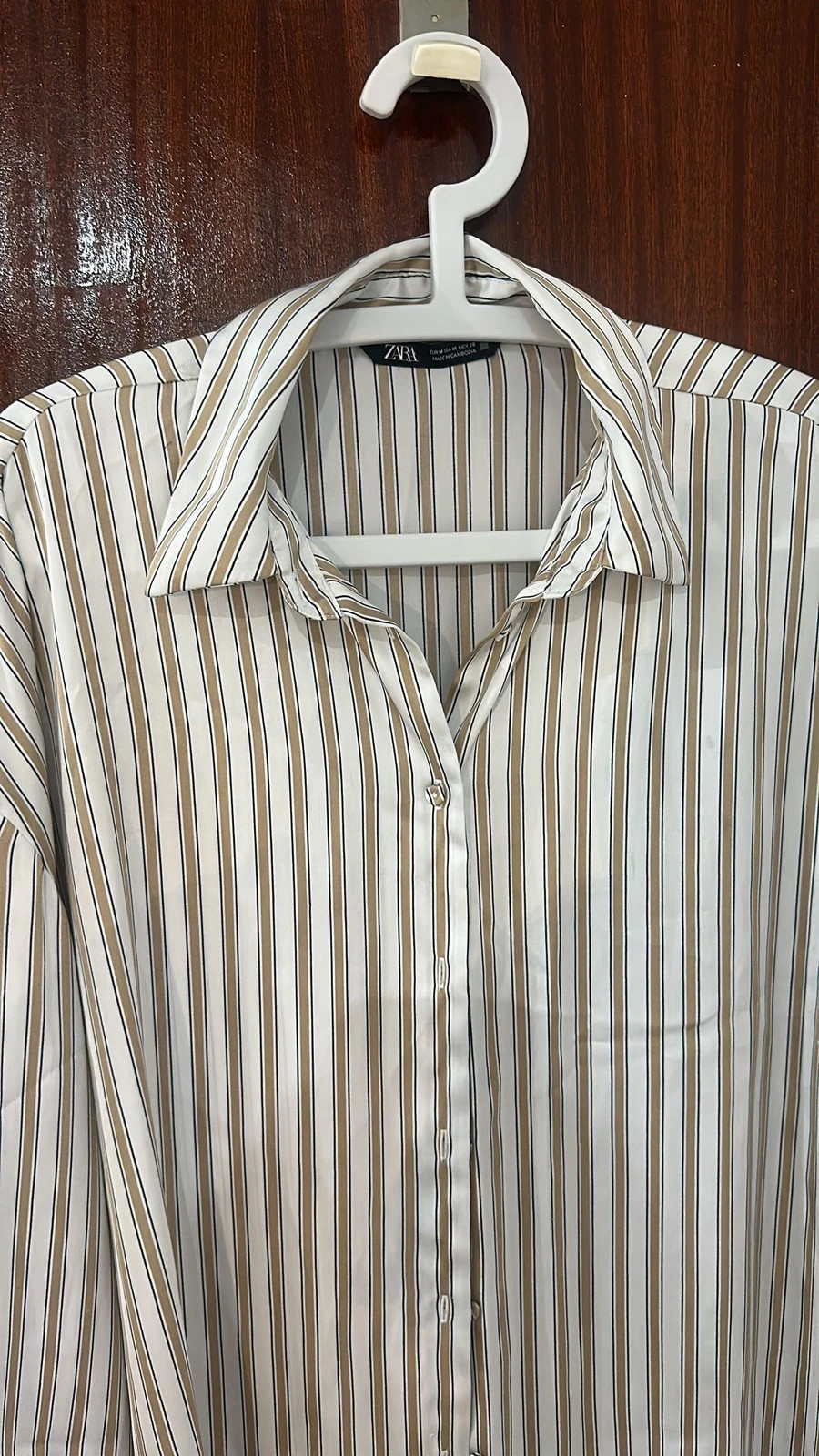 Camisa Zara talla M o era ice color crema y beige – Zara – taille M / 38 / 10 2