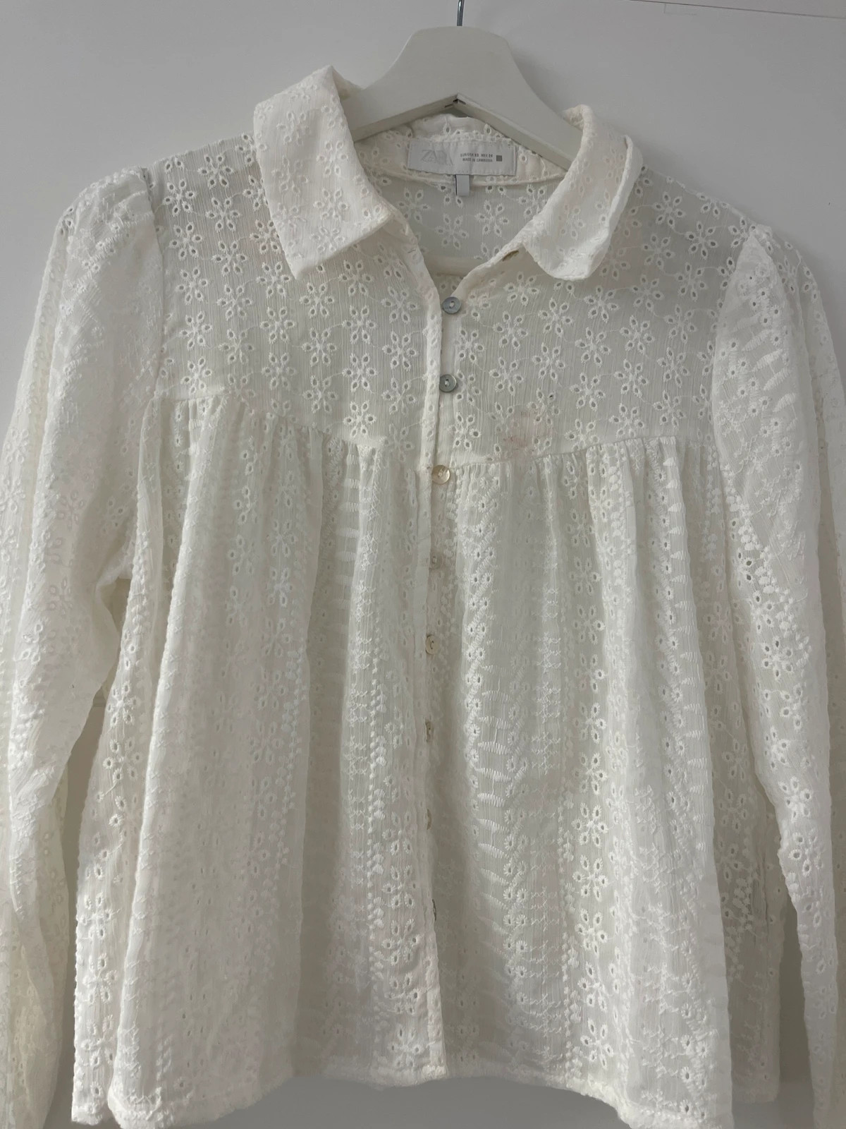 Blusa Zara blanca muy elegante talla XS – Zara – taille XS / 34 / 6 2