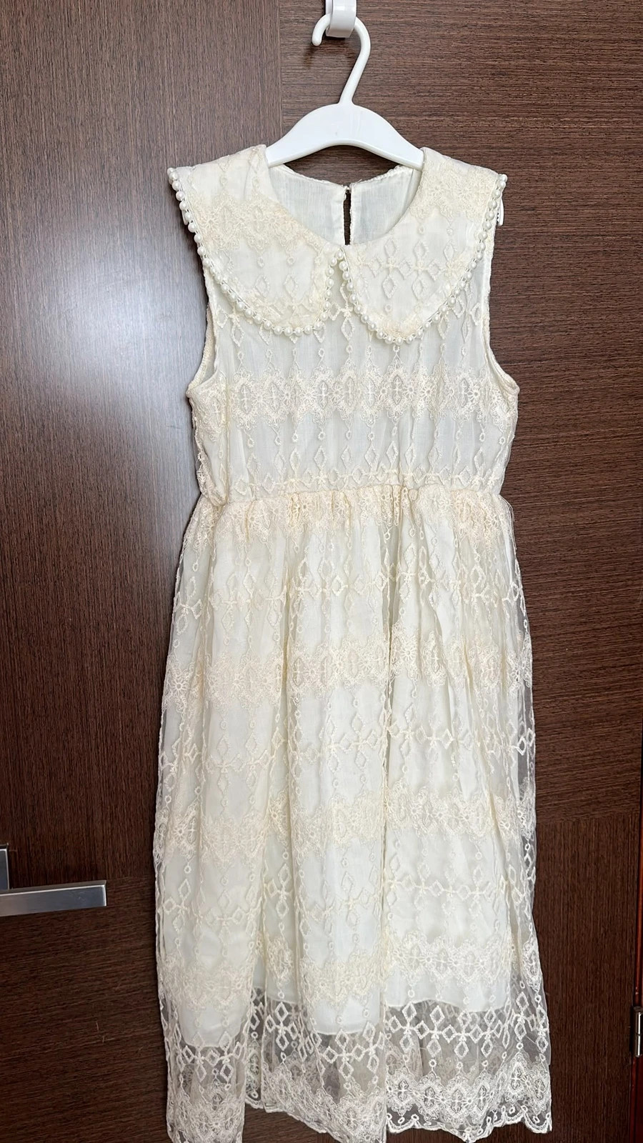 Vestido de niña color crema para eventos – taille 11 ans / 146 cm 2