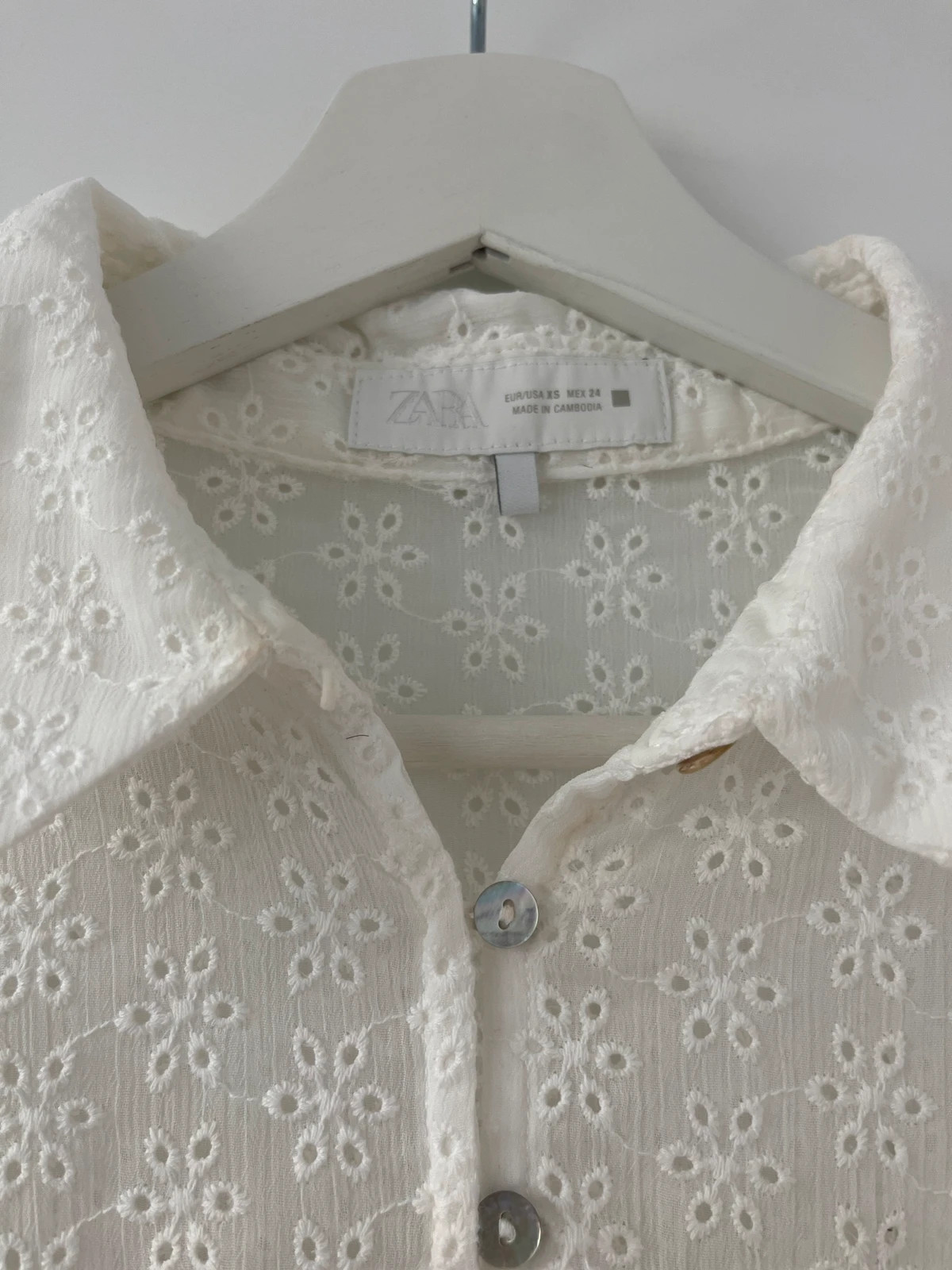 Blusa Zara blanca muy elegante talla XS – Zara – taille XS / 34 / 6 4