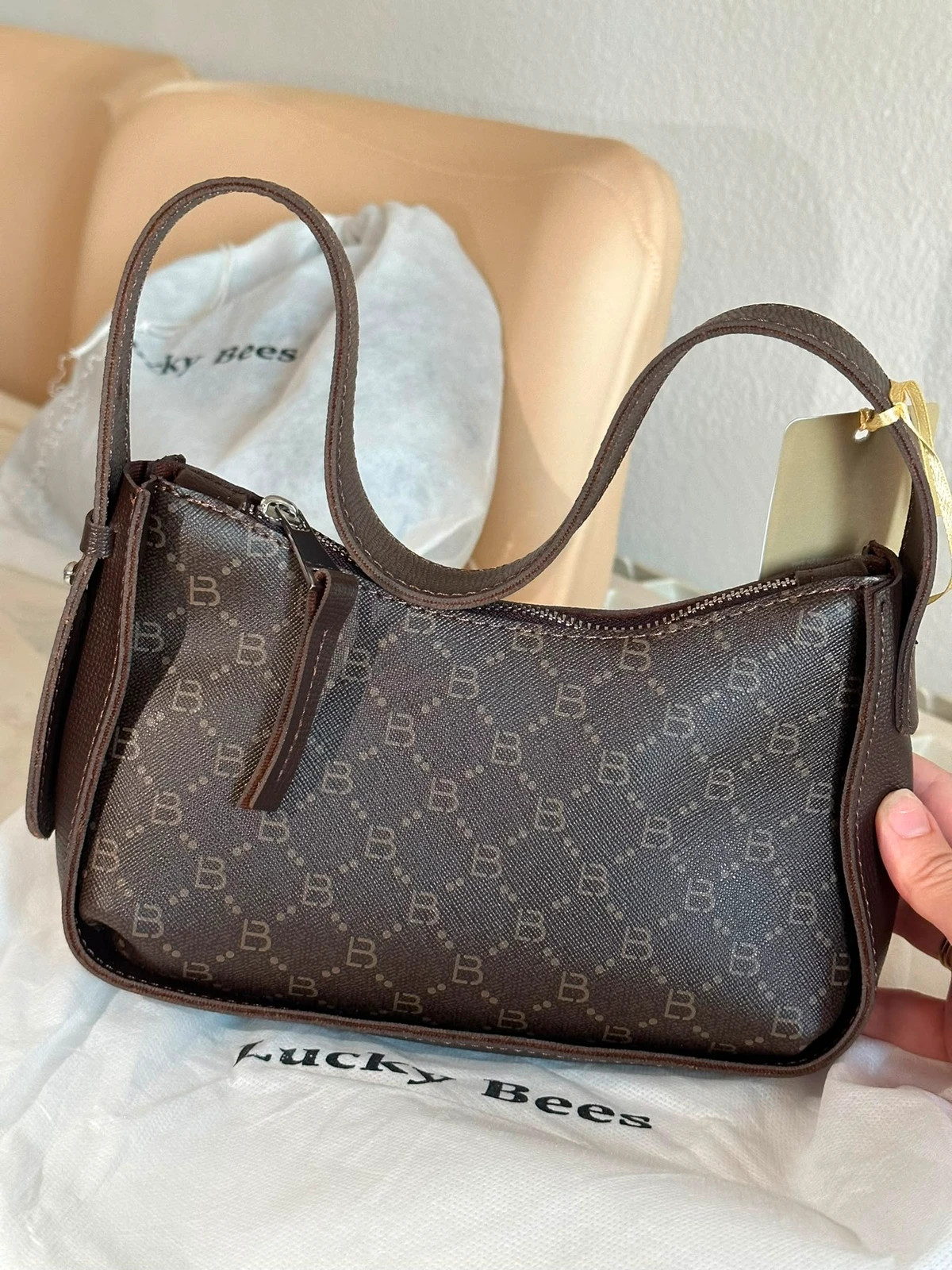 Bolso elegante marrón nuevo – Lucky Bees 3