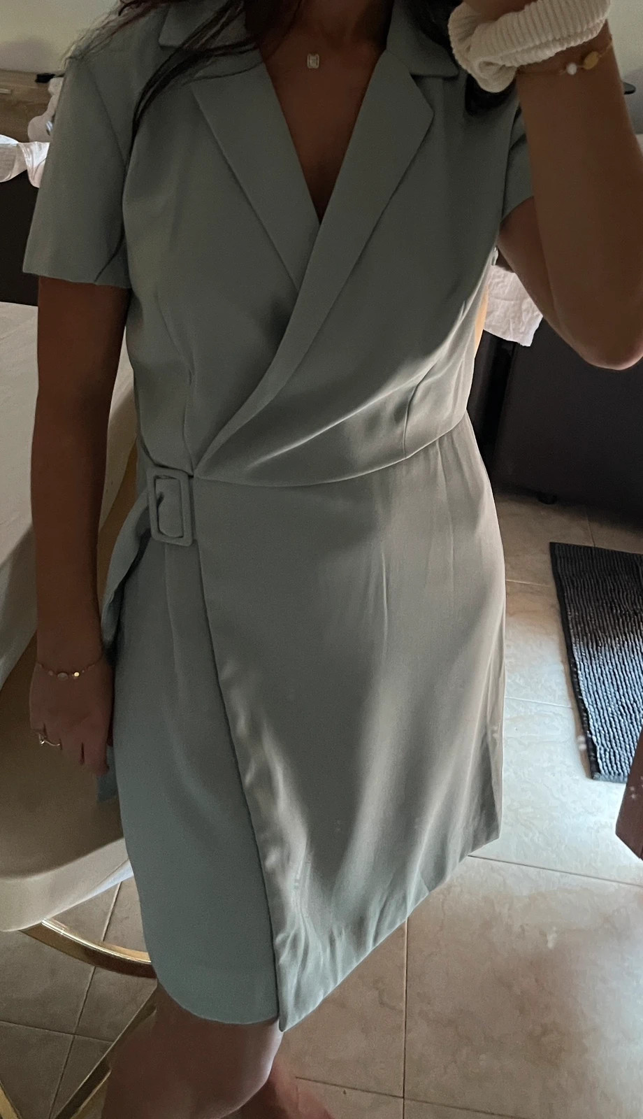 Vestido Mango verde salvia estilo blazer nuevo – Mango – taille M / 38 / 10 2