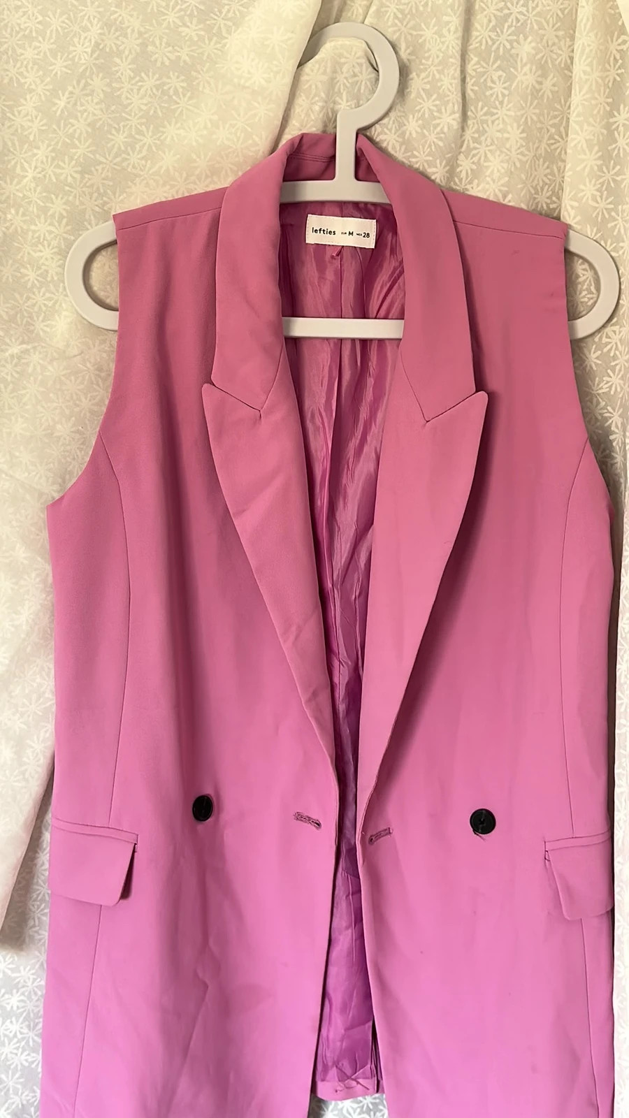 Chaleco de color rosa fucsia – Lefties – taille M / 38 / 10 2
