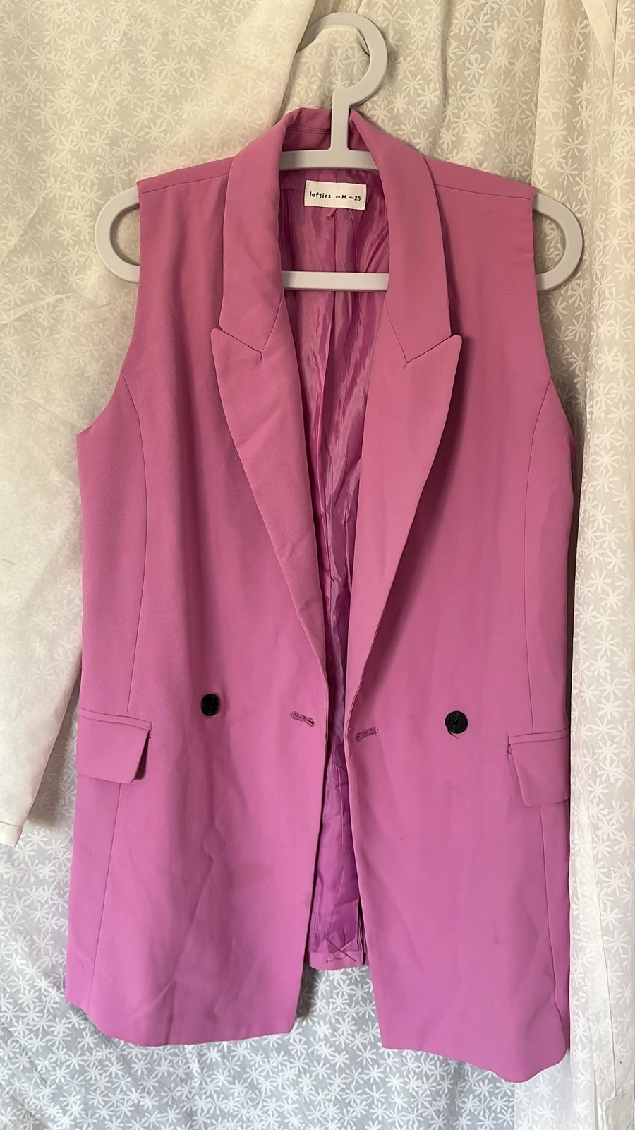 Chaleco de color rosa fucsia – Lefties – taille M / 38 / 10 3