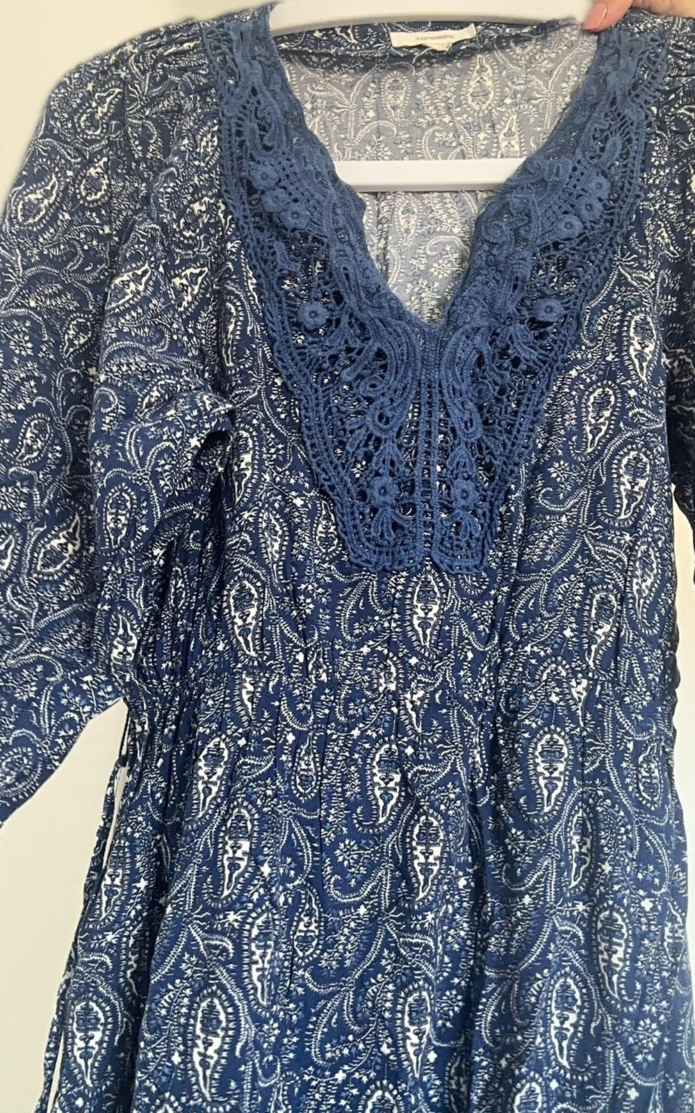 Vestido largo de color azul talla XS Springfield – Springfield – taille XS / 34 / 6 2