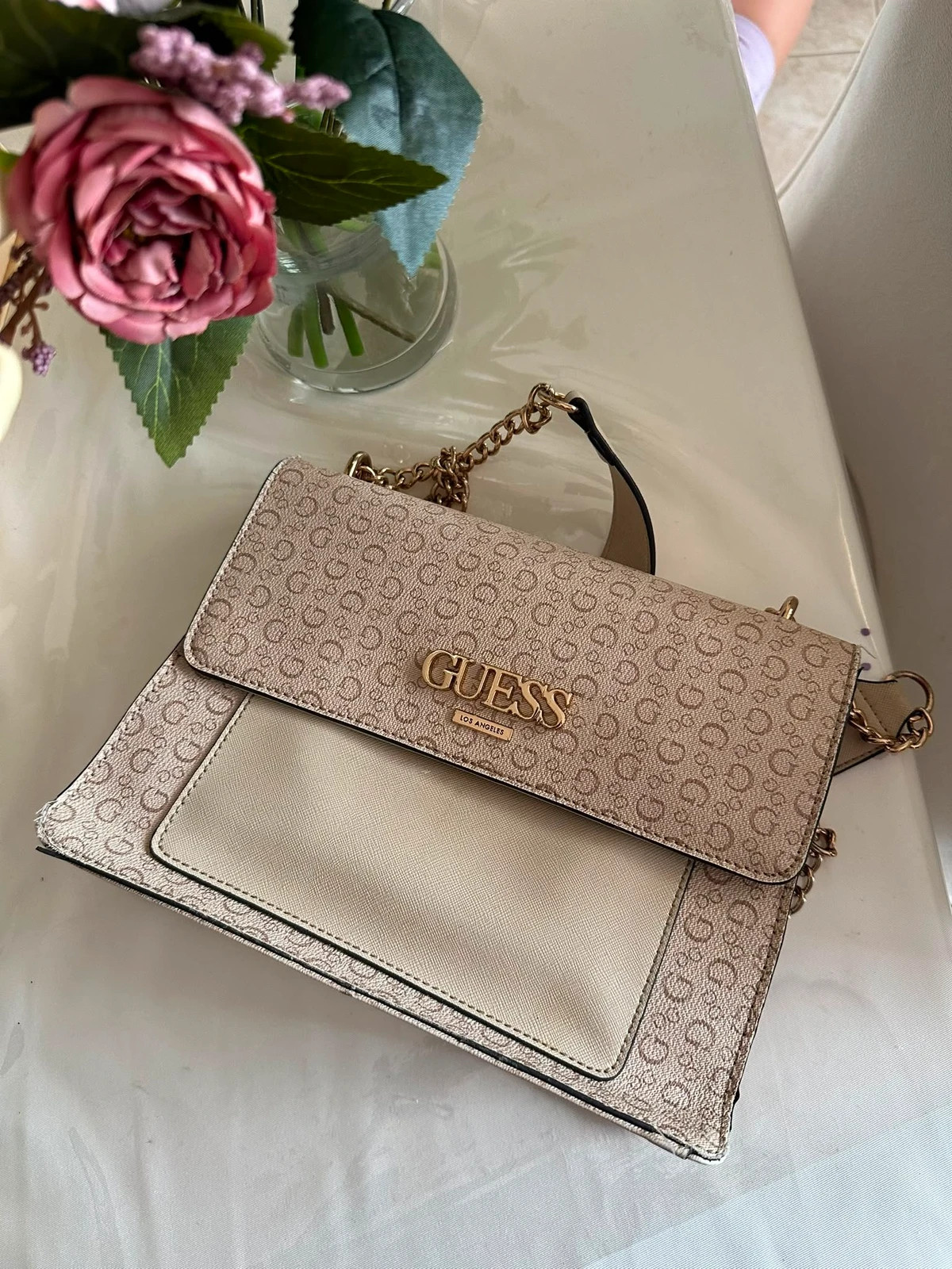 Bolso Guess color beige – GUESS 3