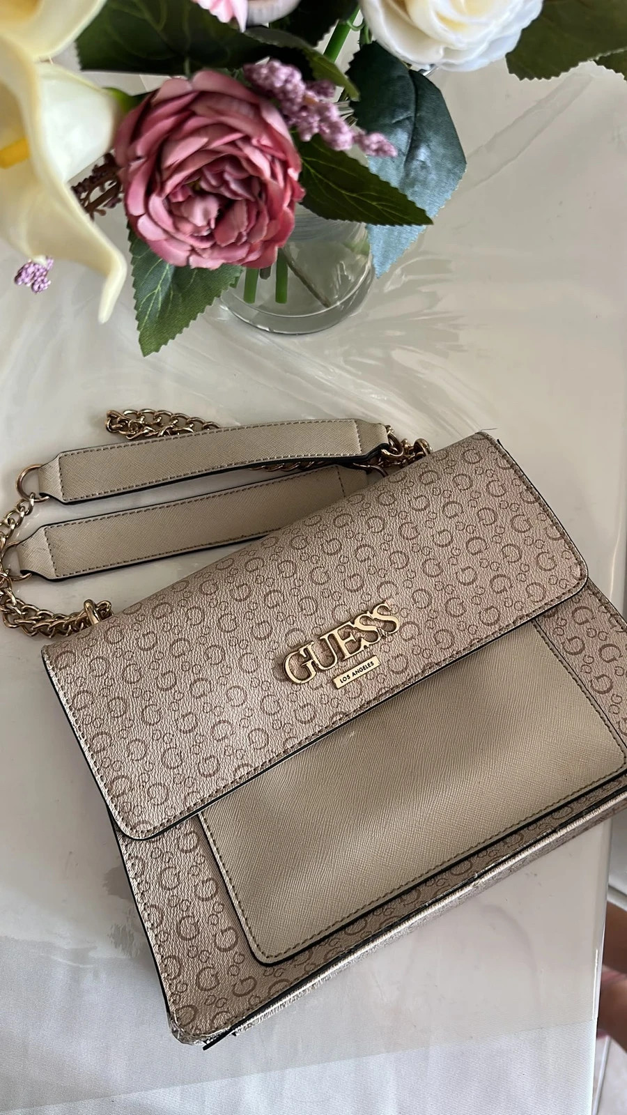 Bolso Guess color beige – GUESS 4