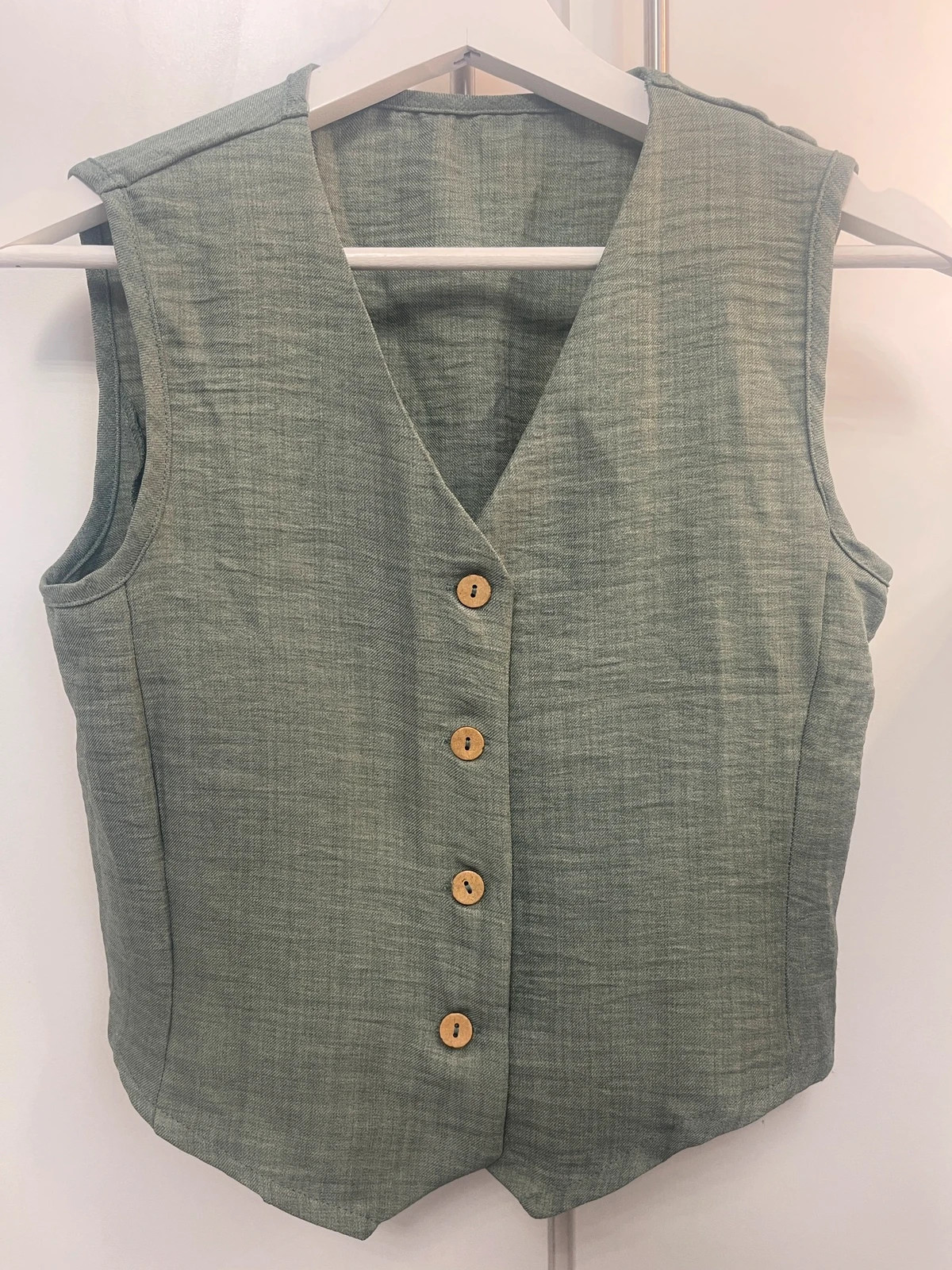 Chaleco color verde mujer – taille S / 36 / 8 3