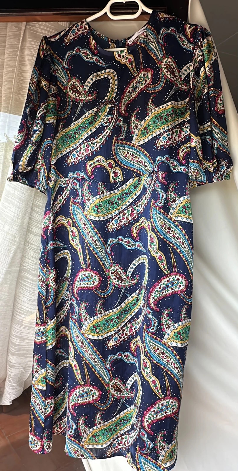 Vestido azul estampado – Sfera – taille L / 40 / 12 2