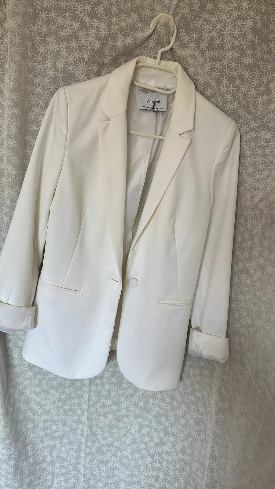 Blazer entallada color blanco – Stradivarius – taille XS / 34 / 6 2