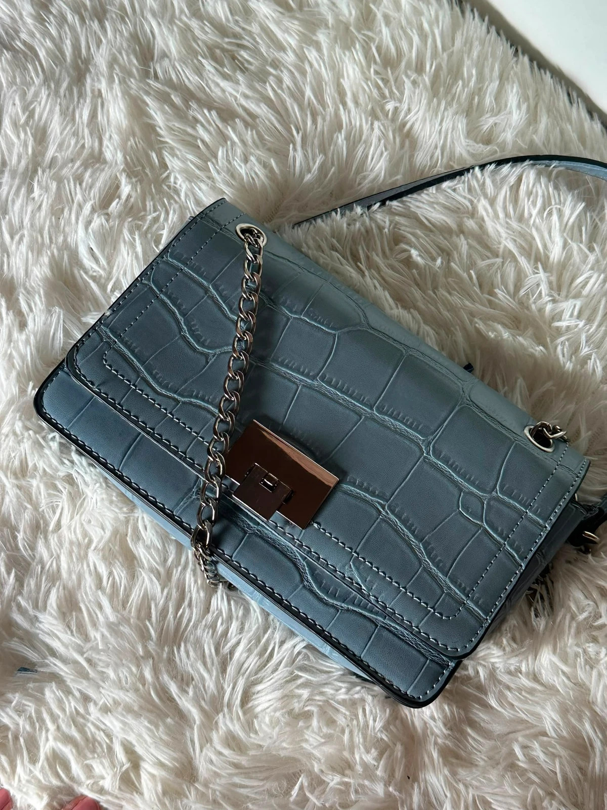 Bolso de hombro turquesa elegante – Stradivarius 3
