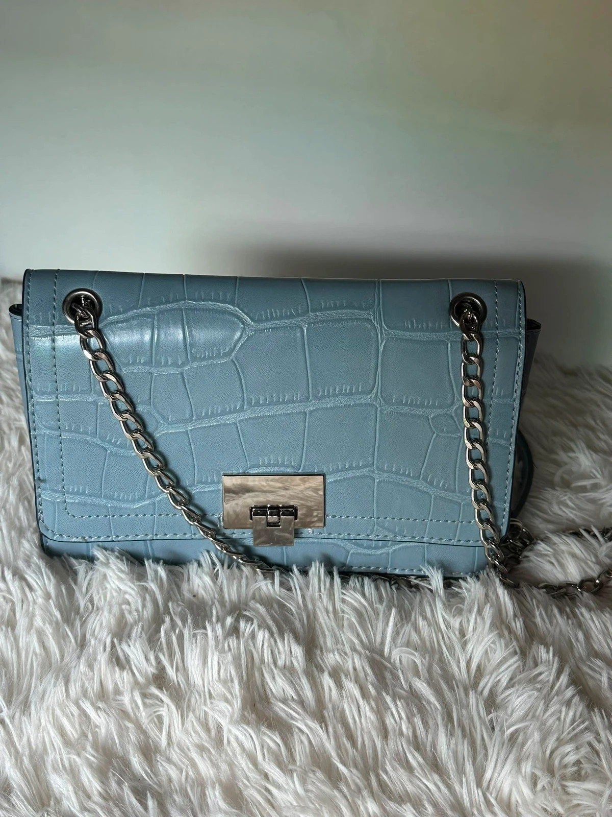 Bolso de hombro turquesa elegante – Stradivarius 2