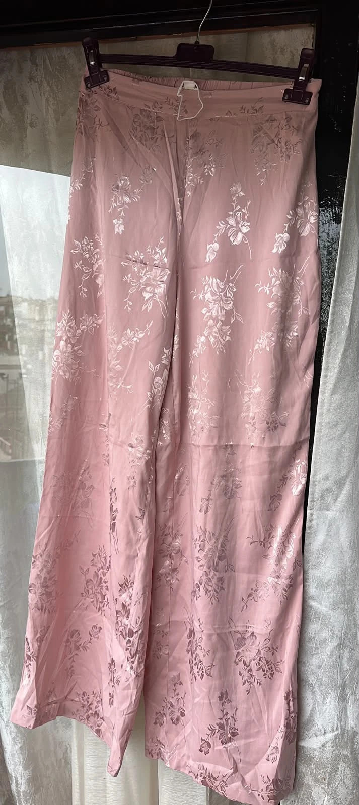 Pantalón ancho color rosa – Springfield – taille M / 38 / 10 3