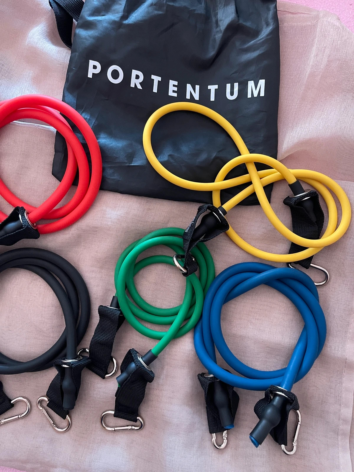5 gomas elásticas musculación nuevas a estrenar – portentum – taille Taille unique 2