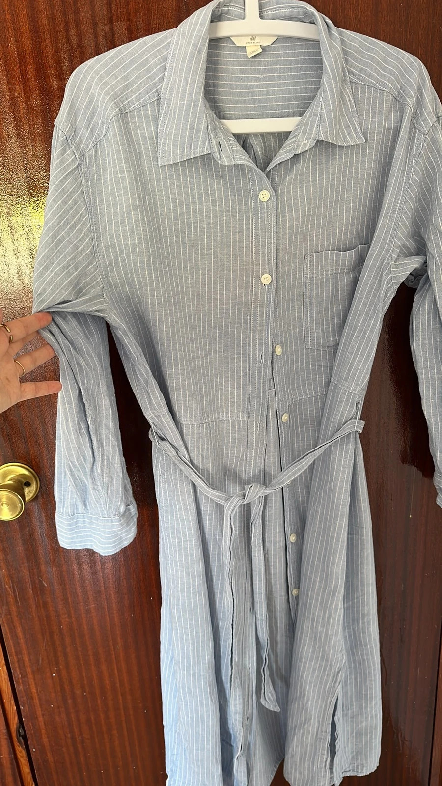 Vestido Lino color azul talla M H&M – H&M – taille M / 38 / 10 2