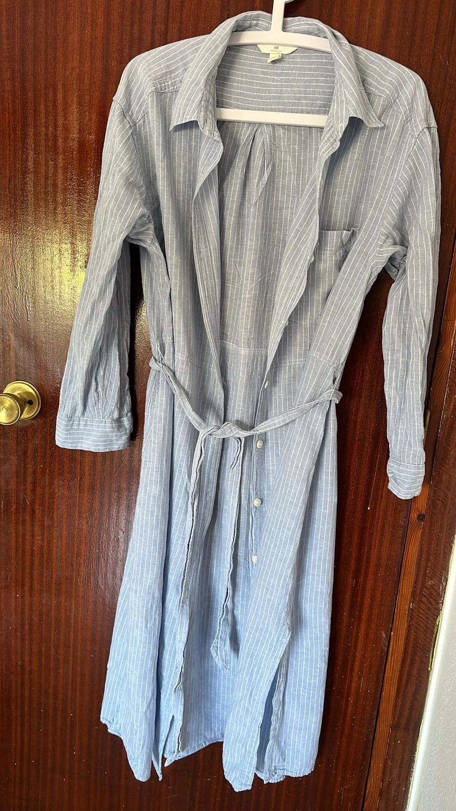 Vestido Lino color azul talla M H&M – H&M – taille M / 38 / 10 3