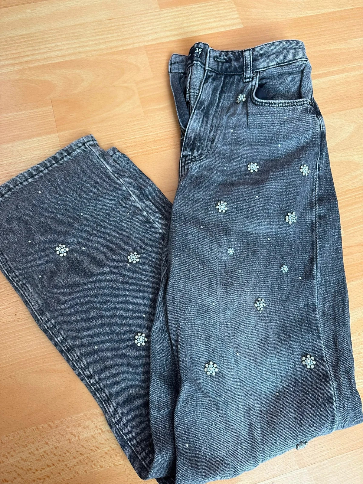 Pantalón ancho tejano – Stradivarius – taille S / 36 / 8 2