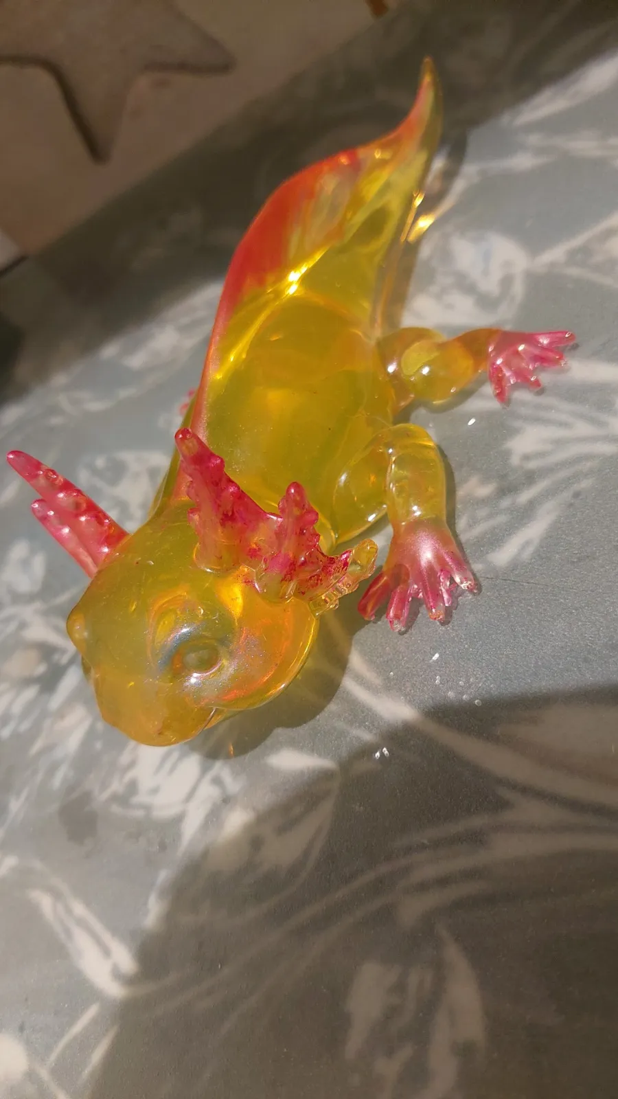 Axolotl en resine epoxy 4