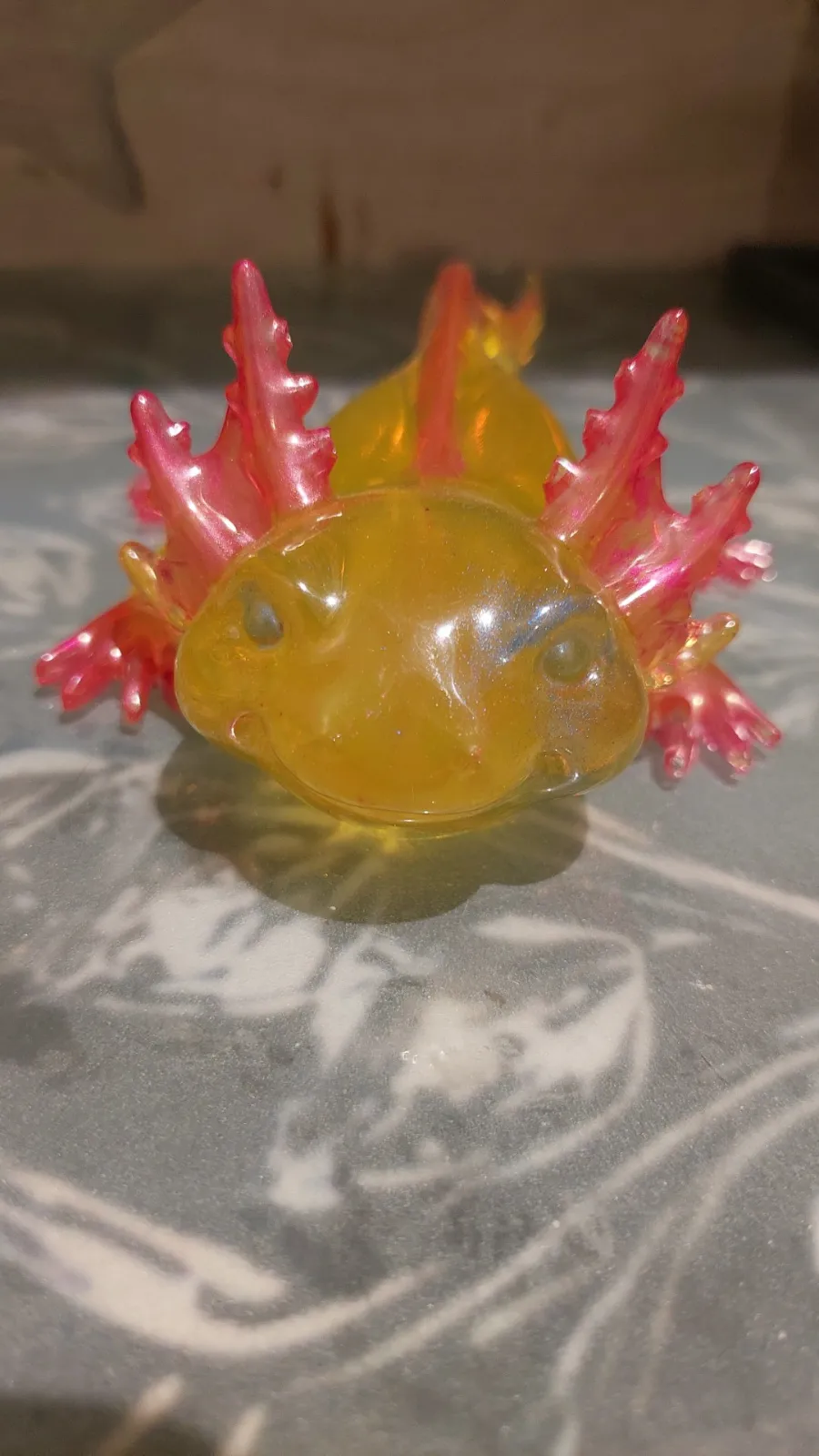 Axolotl en resine epoxy 3