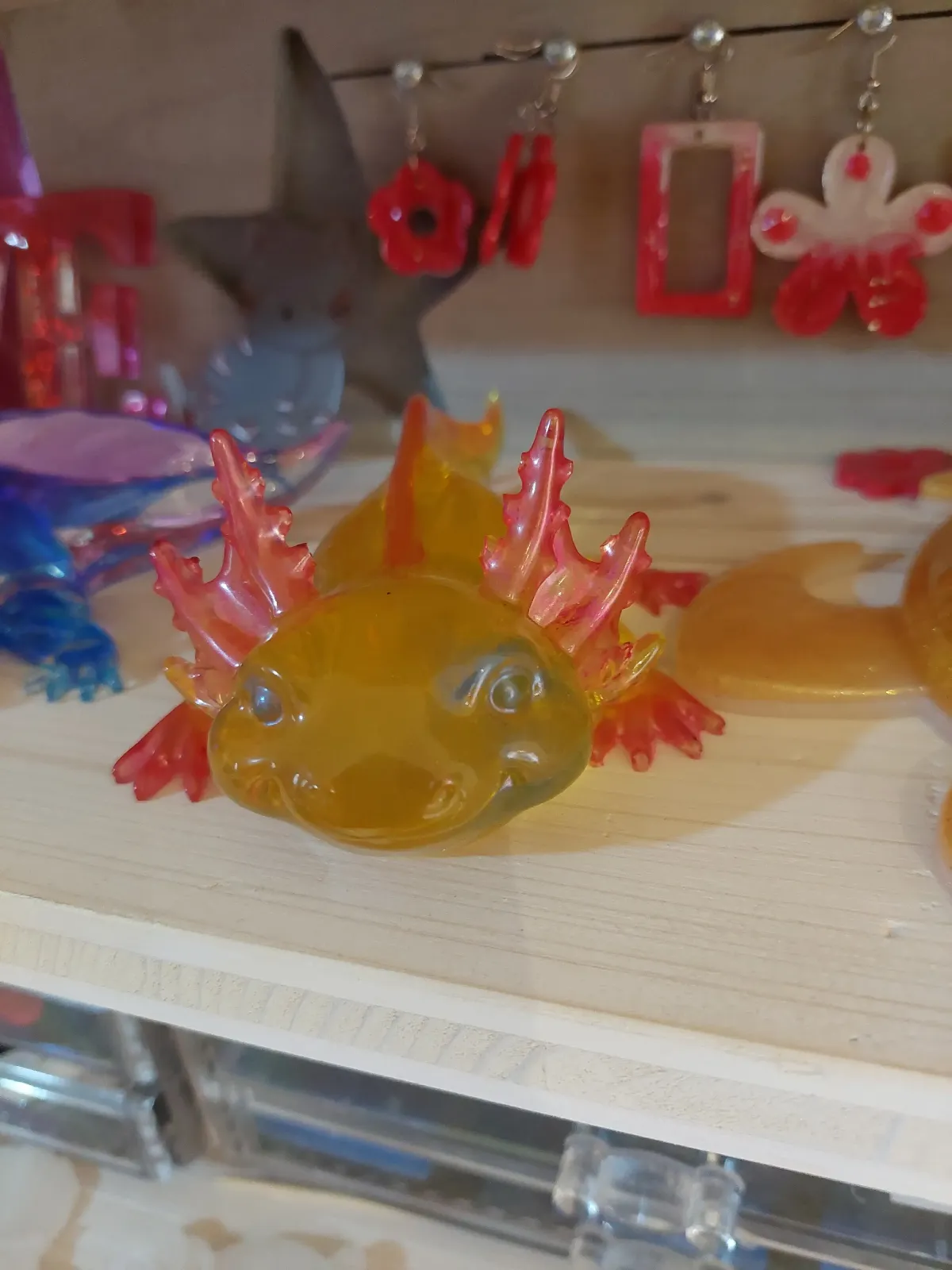 Axolotl en resine epoxy