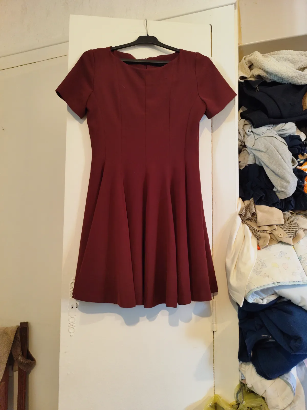 Robe courte patineuse bordeaux – Bzb – taille S 3