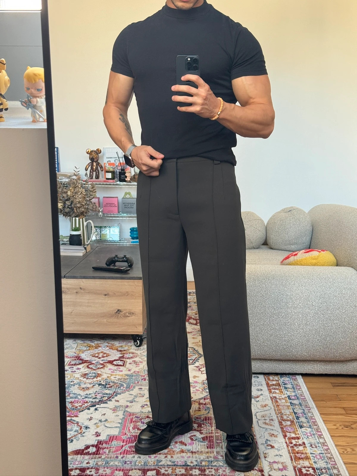 Pantalon Zara vert forêt très bon état – Zara – taille M 2