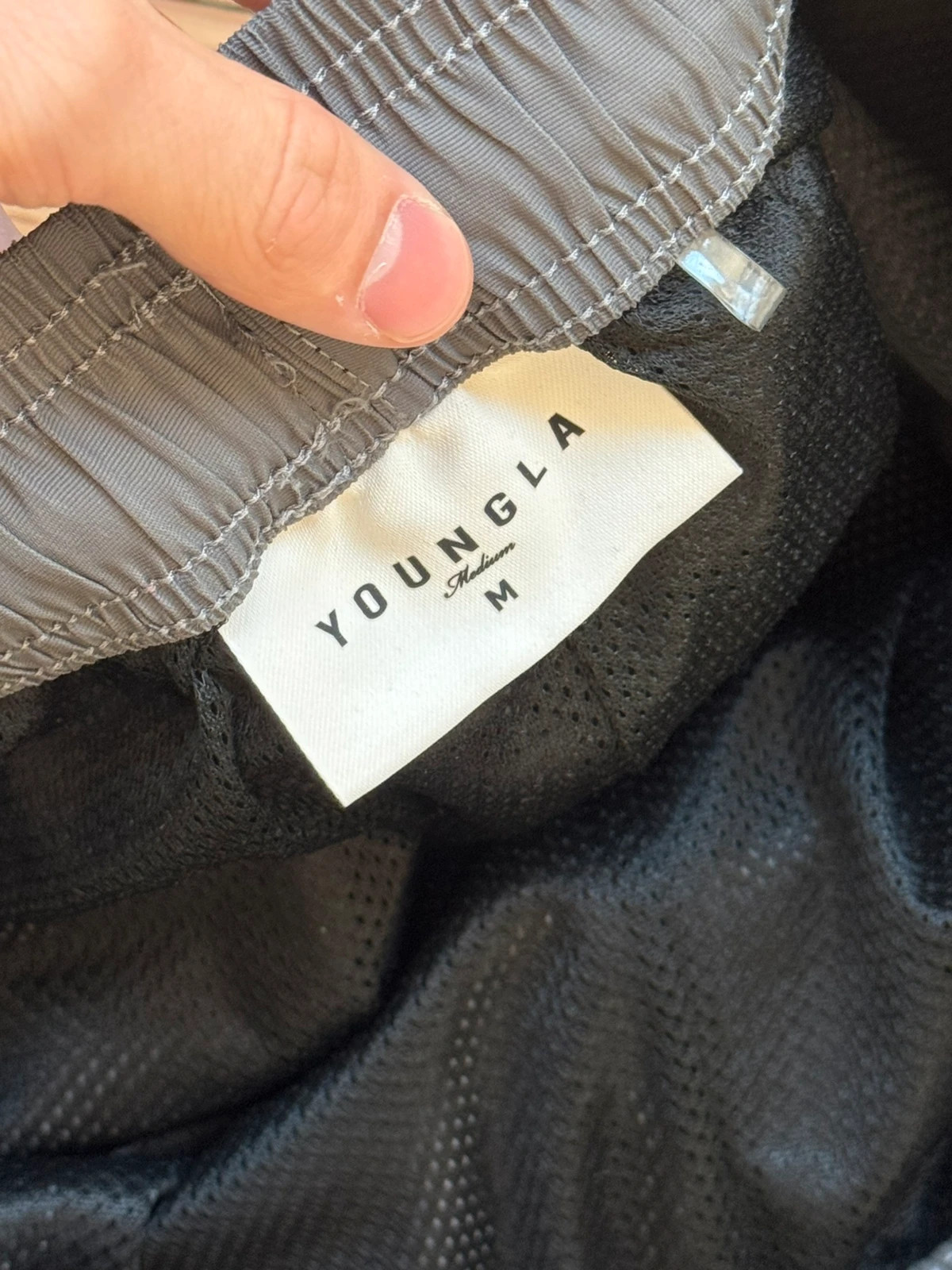 Pantalon youngla gris – style tech / streetwear taille M – YoungLA – taille M 4