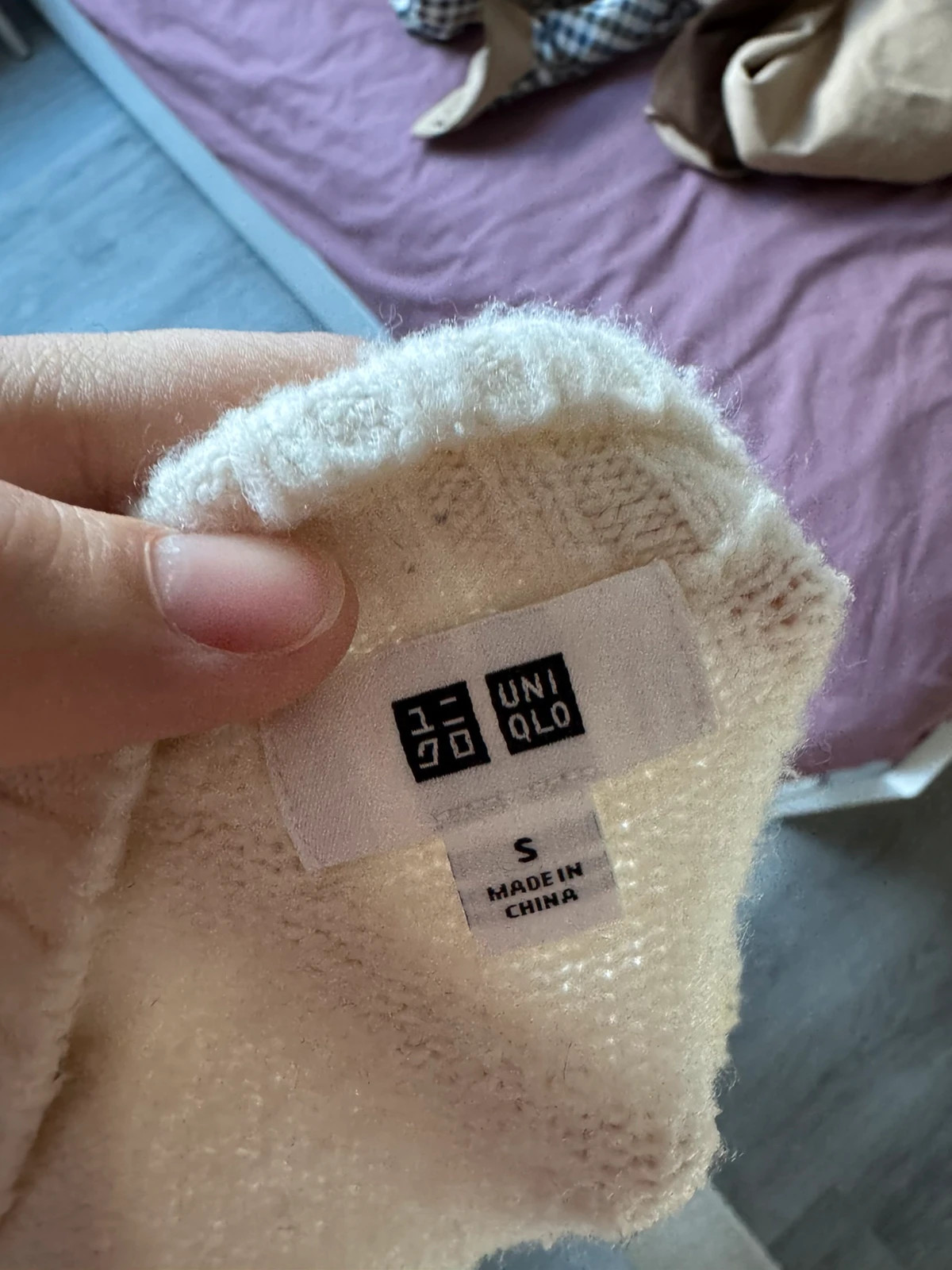 Pull soufflé Yarm beige Uniqlo – Uniqlo – taille S 5