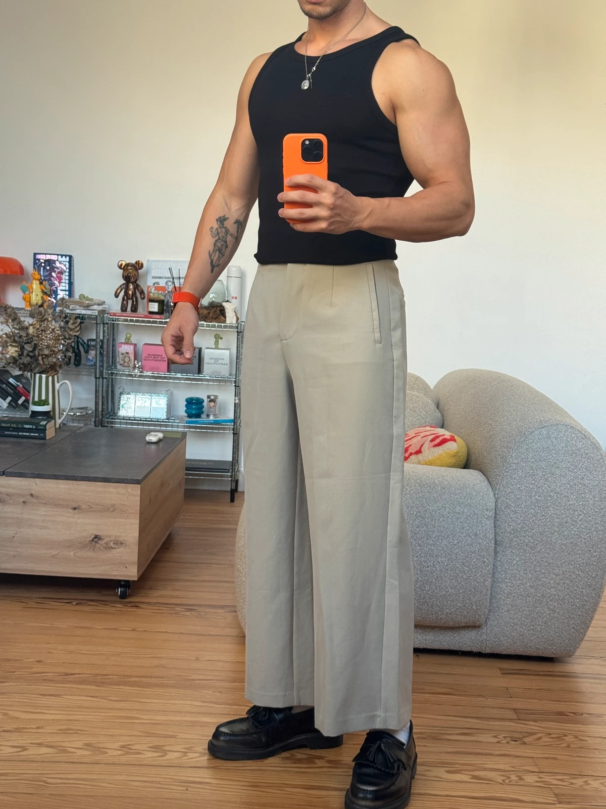 Zara Pantalon Menthe Ample Taille M – Zara – taille M 3