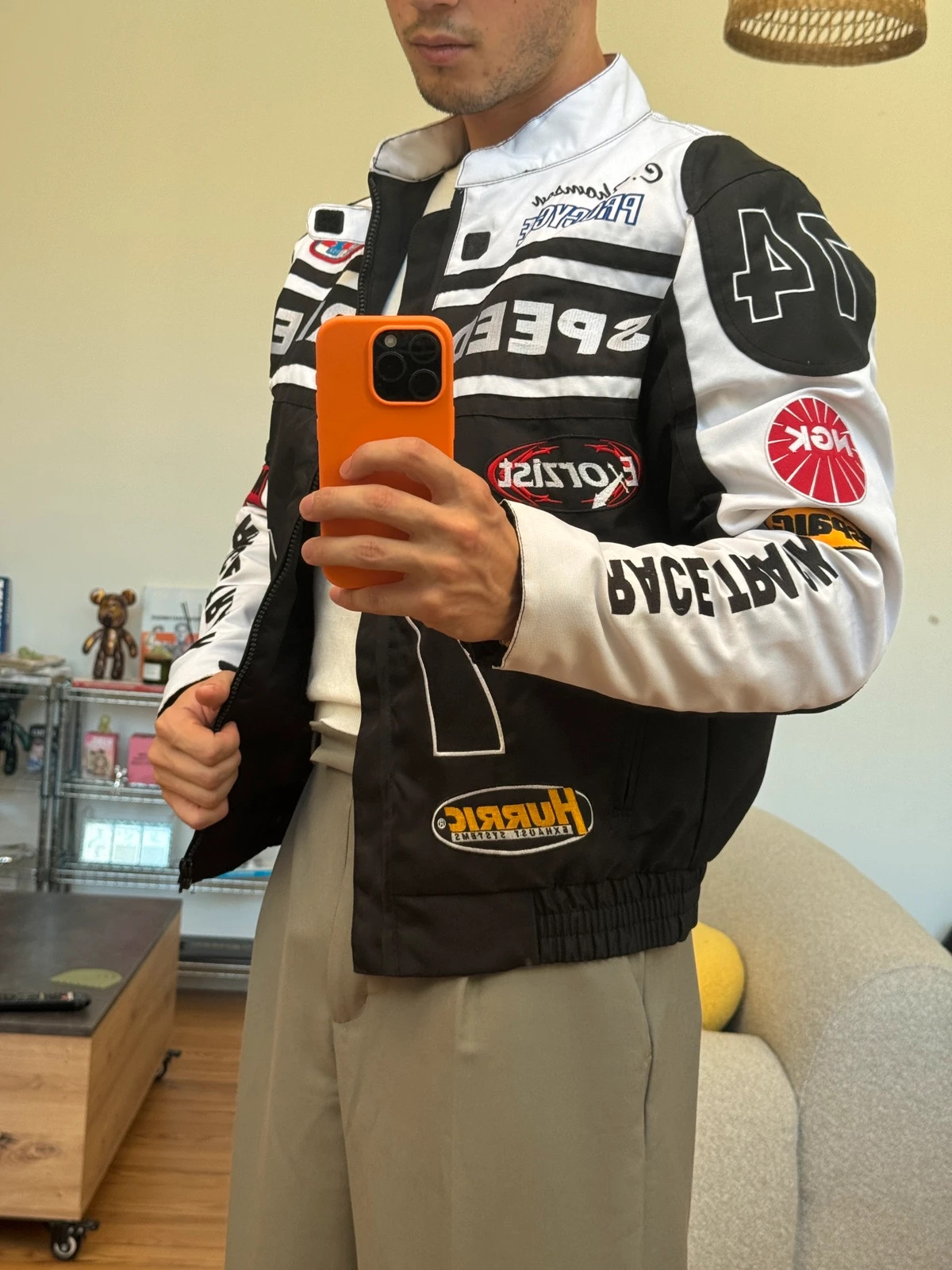Fast Lane Veste Racing Vintage Noir/Blanc Taille M – FAST LANE – taille M 3