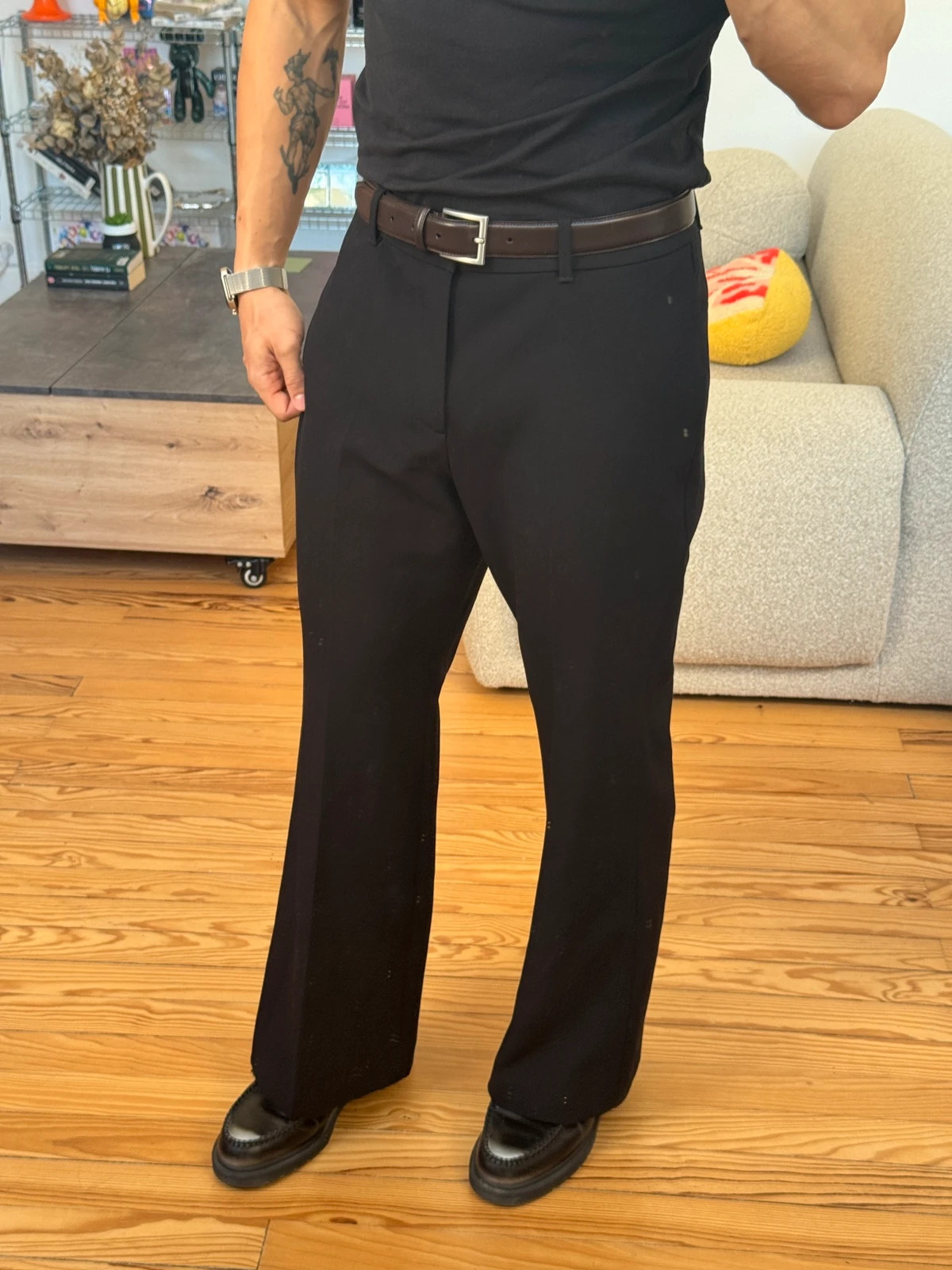 Uniqlo Pantalon Noir Évasé Taille M – Uniqlo – taille M 5