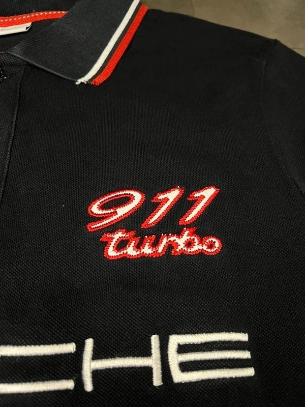 Porsche Driver's Selection polo homme noir manches courtes logo brodé taille S – Porsche – taille S 3