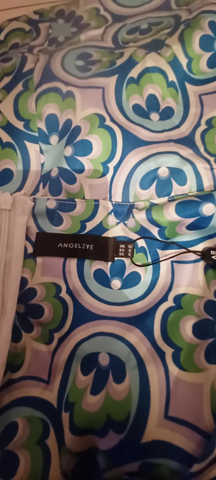 Robe longue Angeleye taille 40 motifs bleu et vert.  – ANGELEYE – taille L 6