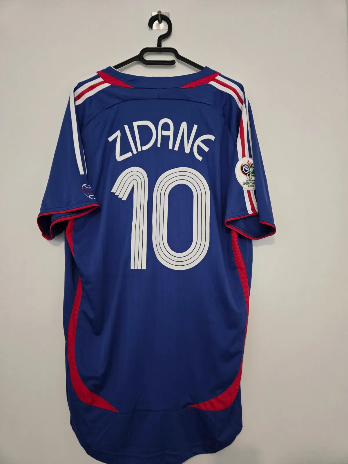 Maillot Adidas Equipe de France Zidane 10 Coupe du Monde 2006  – Adidas – taille XXL 2