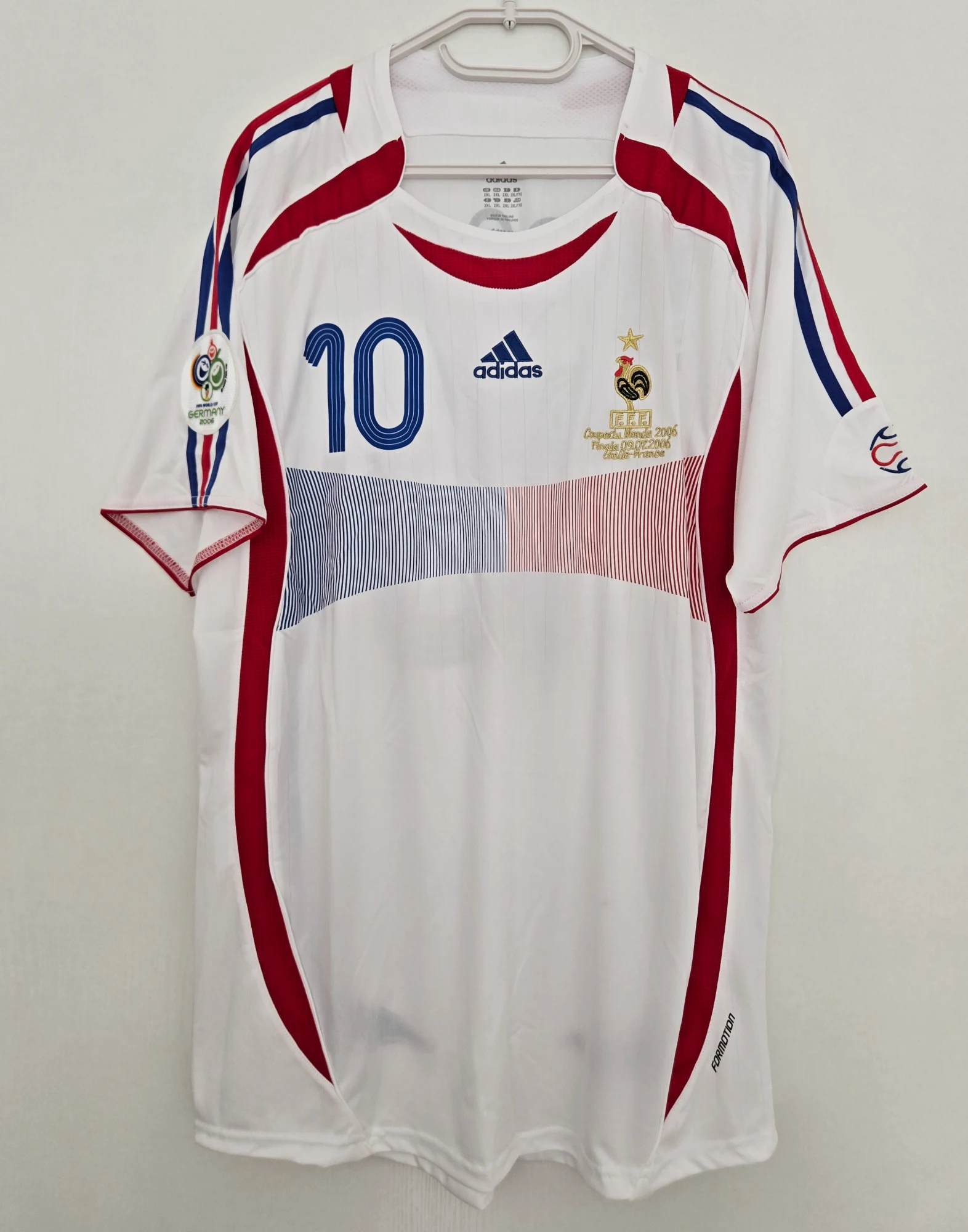 Maillot Adidas France Finale 2006 Zidane 10 – Adidas – taille XXL