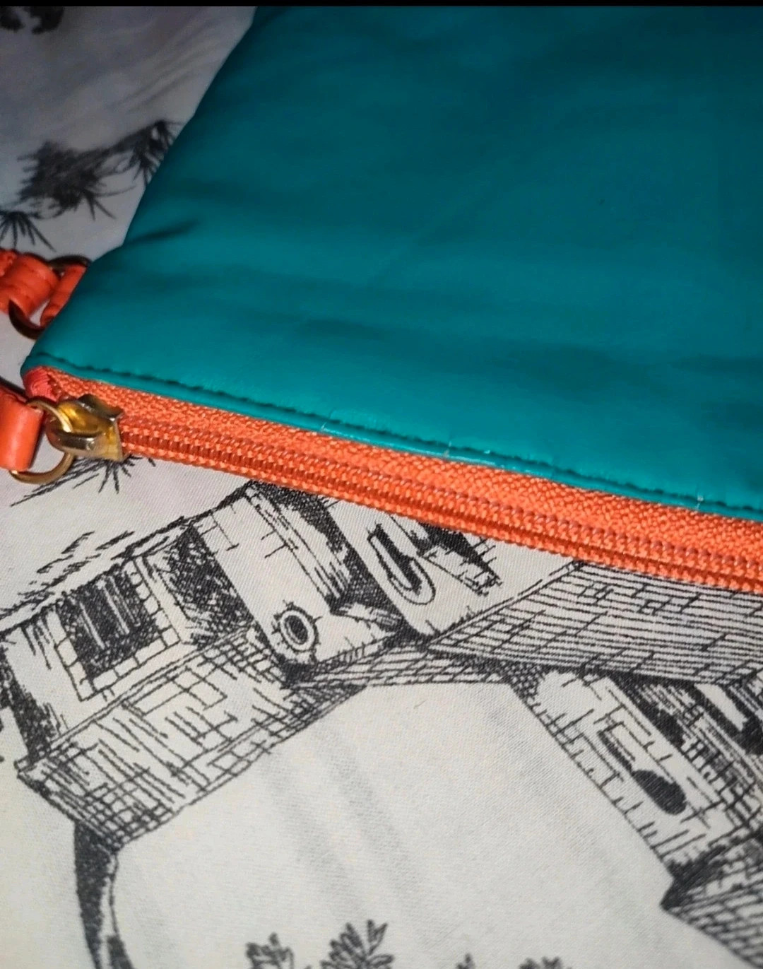 Pack Blanco: Bolso de mano + Cartera a juego | Turquesa y coral | Muy práctico y original – Blanco 3