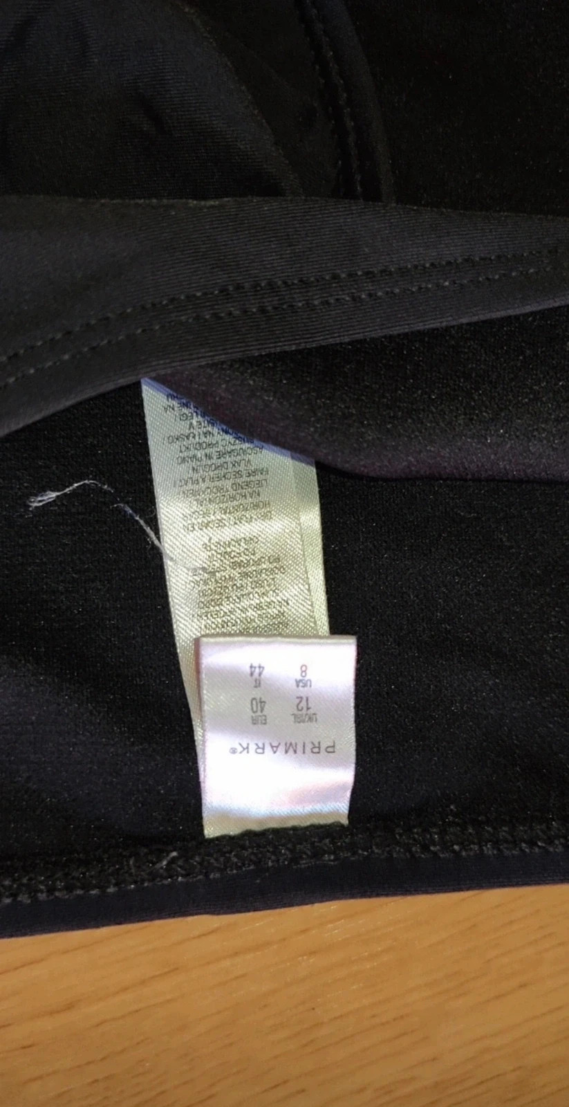 Braga de Bikini Primark Talla 40 | Negra Clásica | Fondo de Armario Verano – Primark – taille L / 40 / 12 3
