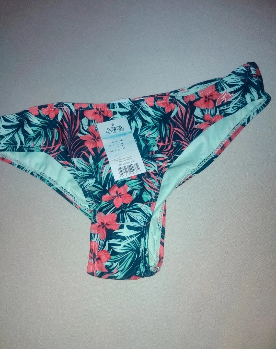Braga de Bikini Estampado Tropical Talla 40 | Colorida | Ideal para Verano – Lidl – taille L / 40 / 12 3