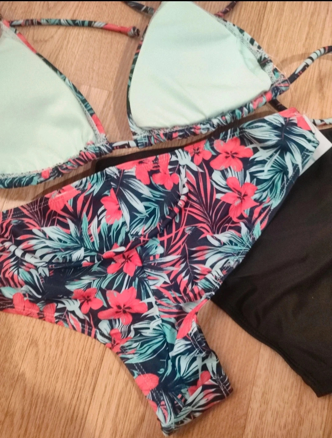 Bikini floral + braga negra Lidl T.38 | Muy favorecedor | Nuevo con etiqueta – Lidl – taille M / 38 / 10 4