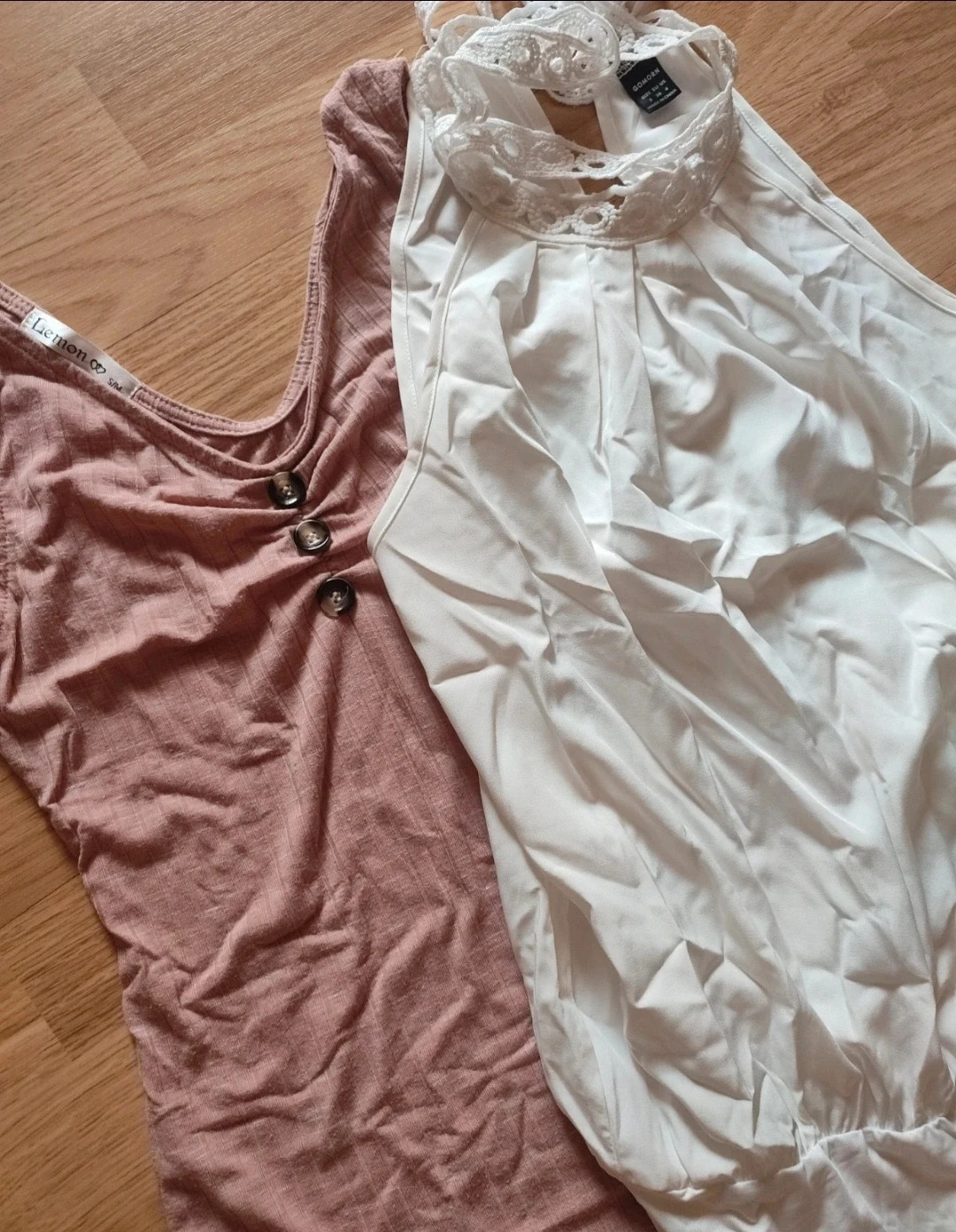 Pack 2 Bodies Mujer Talla 36/S | Rosa + Blanco | Perfecto Estado – Shein – taille S / 36 / 8 2
