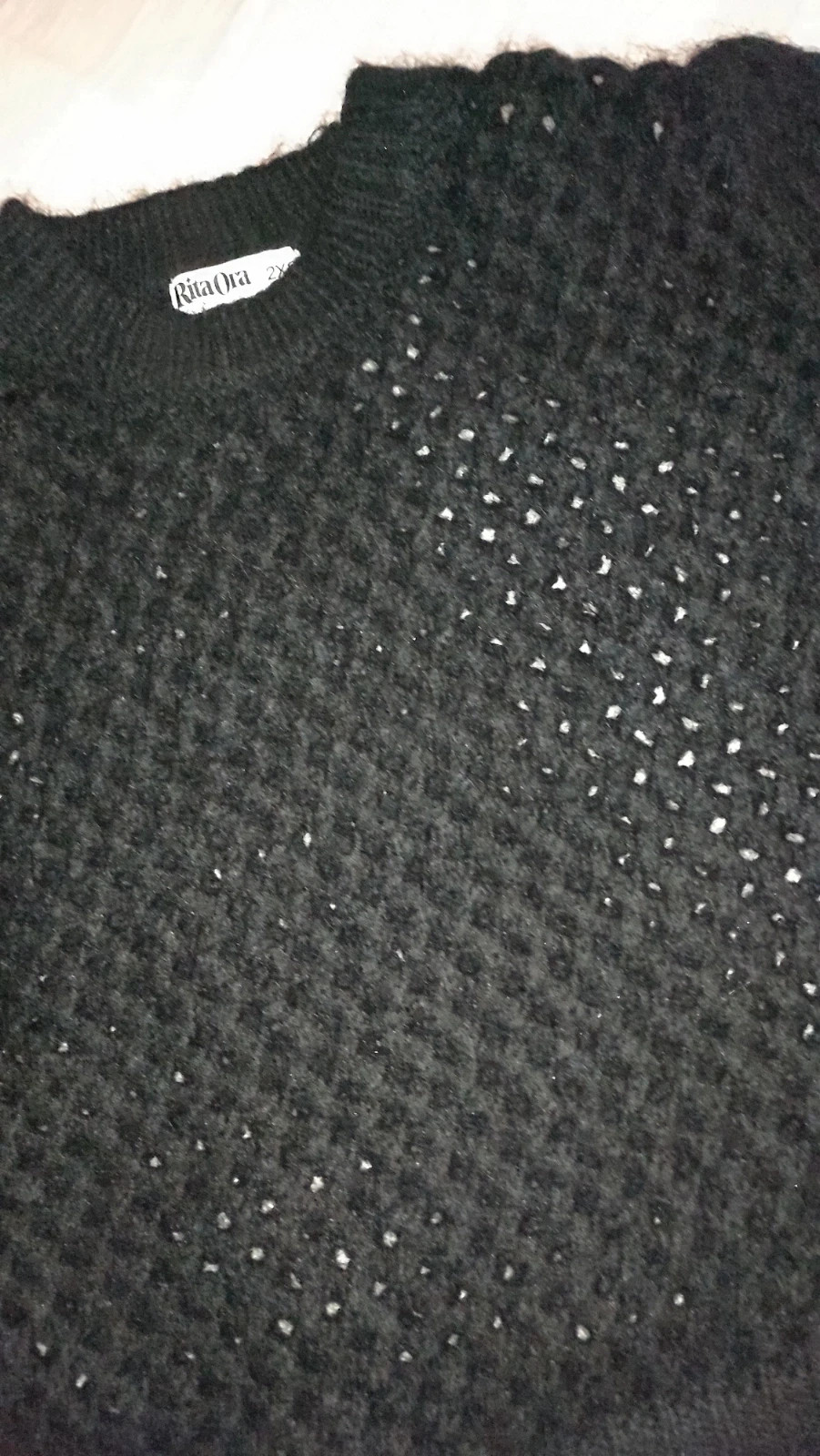 Rita Ora x Primark crewneck jersey all black classic style – Rita Ora x Primark – taille XXS / 32 / 4 3
