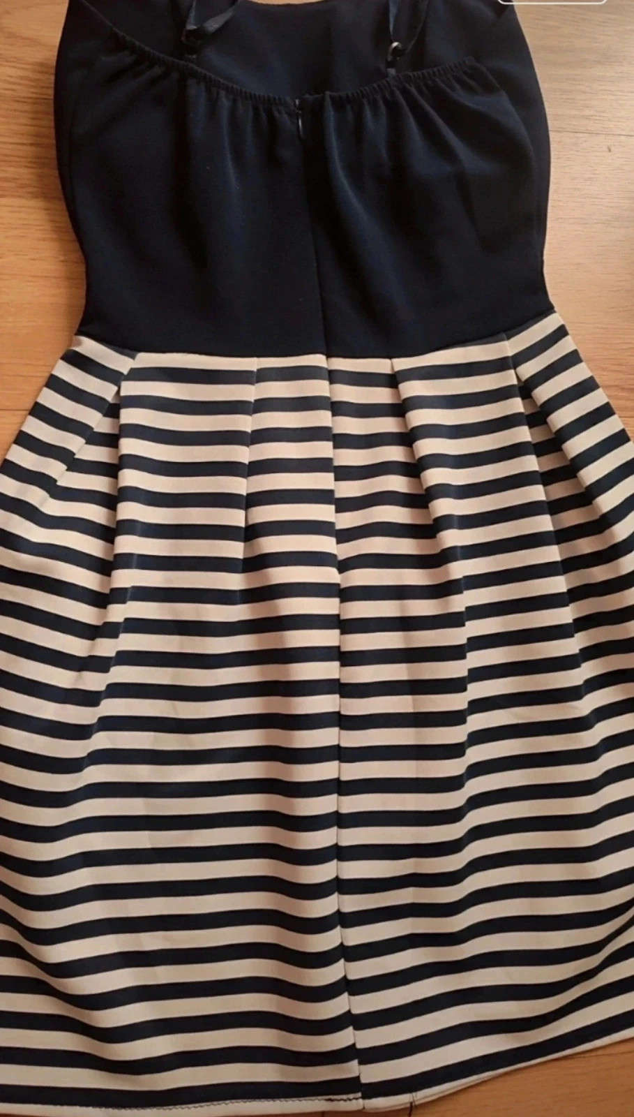 Vestido marinero azul marino y blanco | Talla única (equivale a S) | Con relleno en el pecho – marca local – taille S / 36 / 8 4