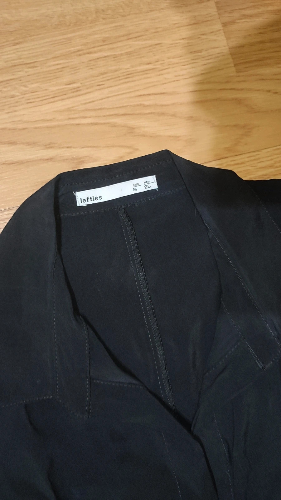 Vestido negro manga larga – Lefties – taille S / 36 / 8 4