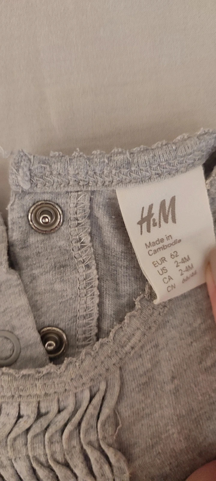 Camiseta bebé – H&M – taille 3-6 mois / 62 cm 4