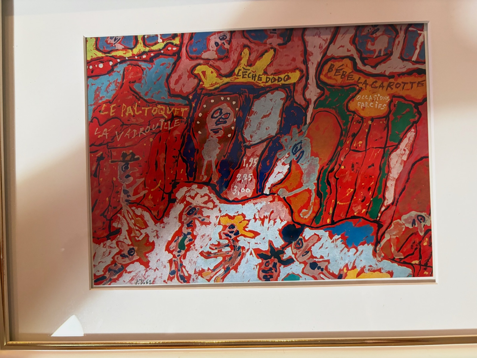 Jean Dubuffet signé – Encadrement 2