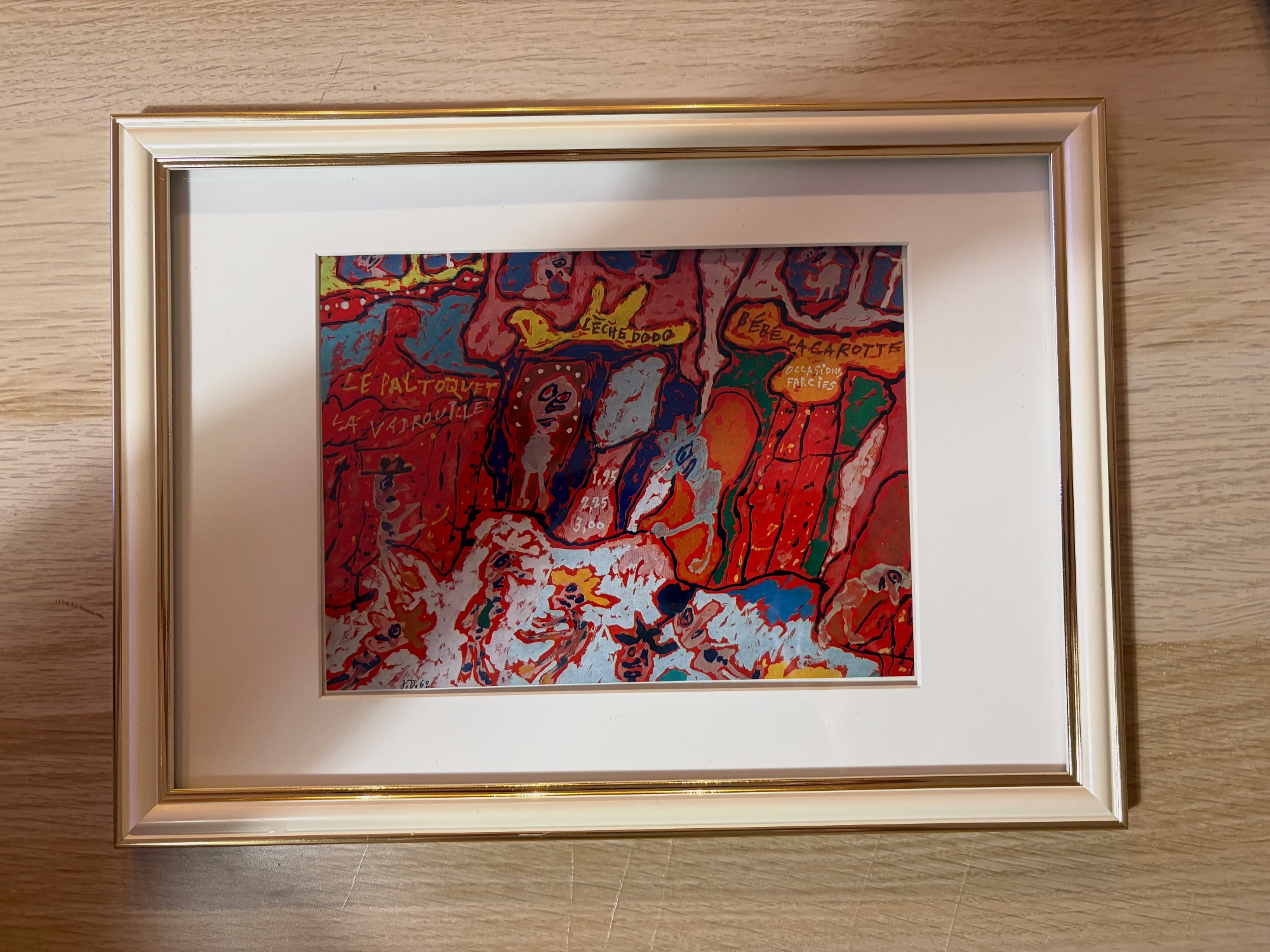 Jean Dubuffet signé – Encadrement