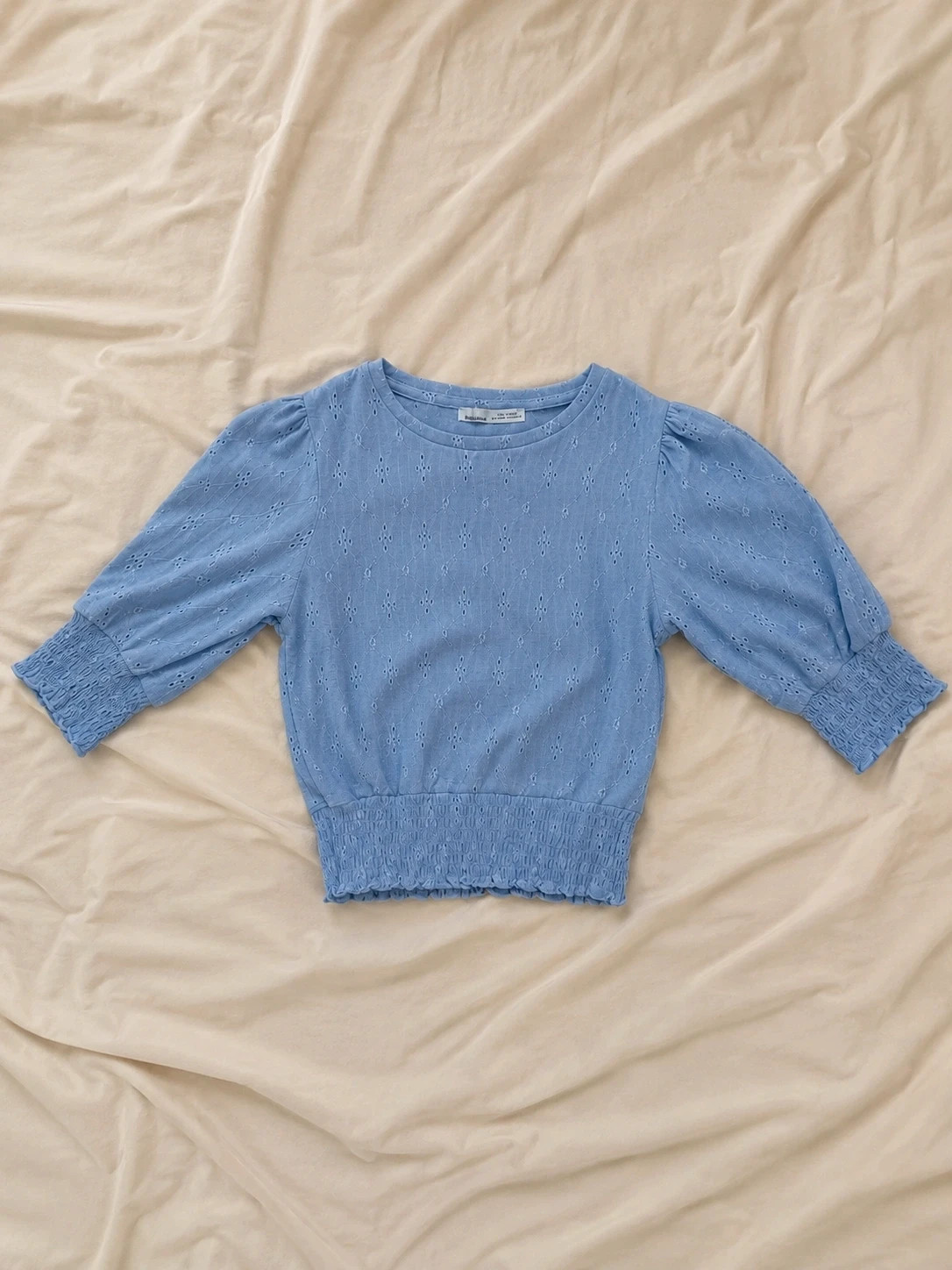 Pull&Bear top con mangas 3/4 lila – Pull & Bear – taille S / 36 / 8 2