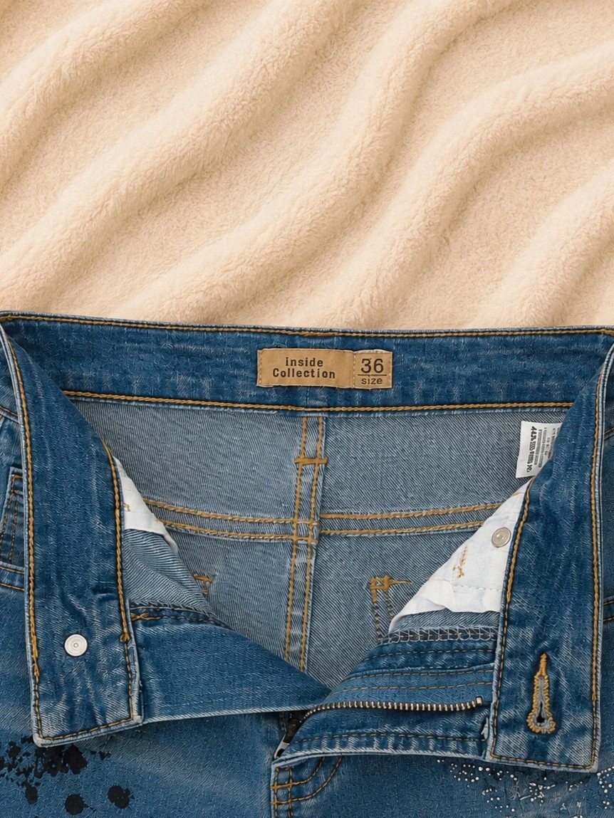 Inside pantalones vaqueros rotos con estrellas estilo Y2k – Inside – taille S / 36 / 8 3